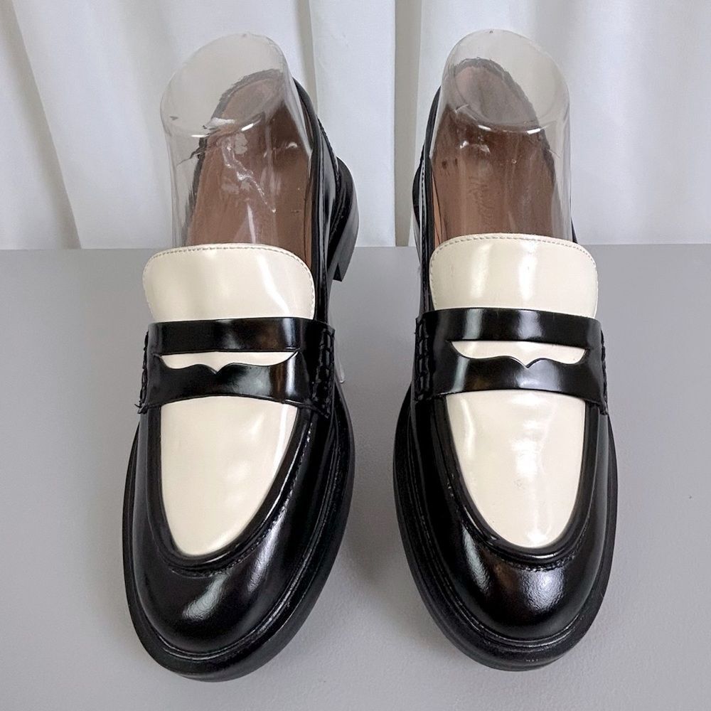 Madewell The Vernon Loafer new women’s Black and White Loafers size 7.5 - Picture 3 of 12
